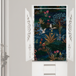 Serene Forest Lake Scroll Wall Panel – Nature-Inspired Artistic Décor for Calm Interiors by Gruhastu