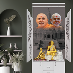 BAPS Guru Parampara Scroll Wall Panel – Bhagwan Swaminarayan Divine Blessings Spiritual Art by Gruhastu